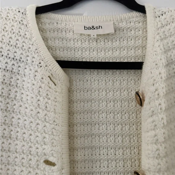 ba&sh Ivory  Gaspard Cardigan - Picture 5 of 9